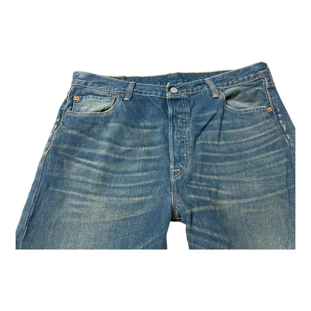 Levi's Men's 501 XX Straight Leg Button Fly 36x30 Dirty Wash Denim Jeans - Picture 3 of 11